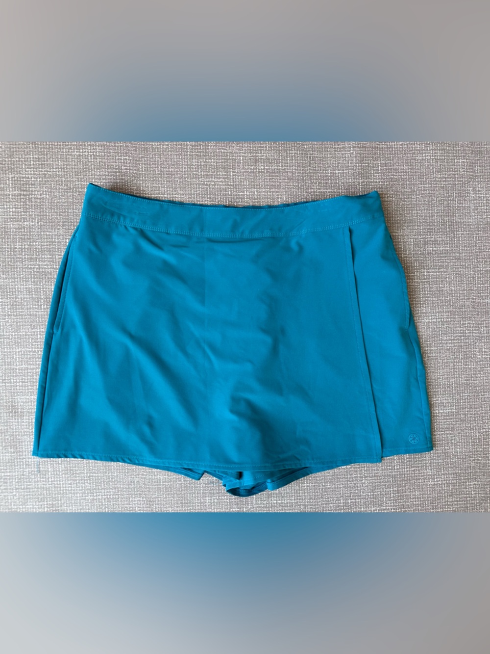 Gaiam Athletic Skort Women’s XL Teal Blue Built In Shorts Active Tennis Golf